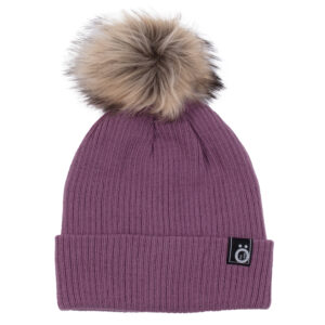 SNO HIVER 25 TUQUE MAUVE À POMPON
