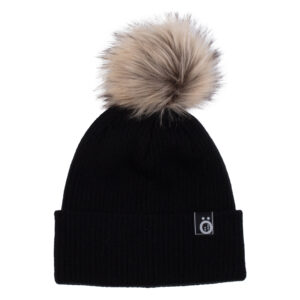 SNO HIVER 25 TUQUE NOIR À POMPON