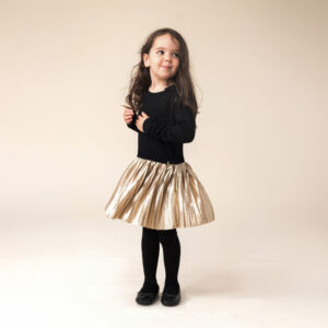 NANO NOEL 25 FILLE BOUCLE D OR ROBE NOIR