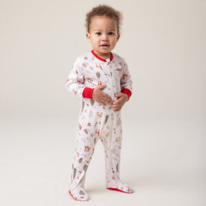 NANO NOEL 25 PYJAMA BÉBÉ UNE PIÈCE IVOIRE IMPRIMÉ