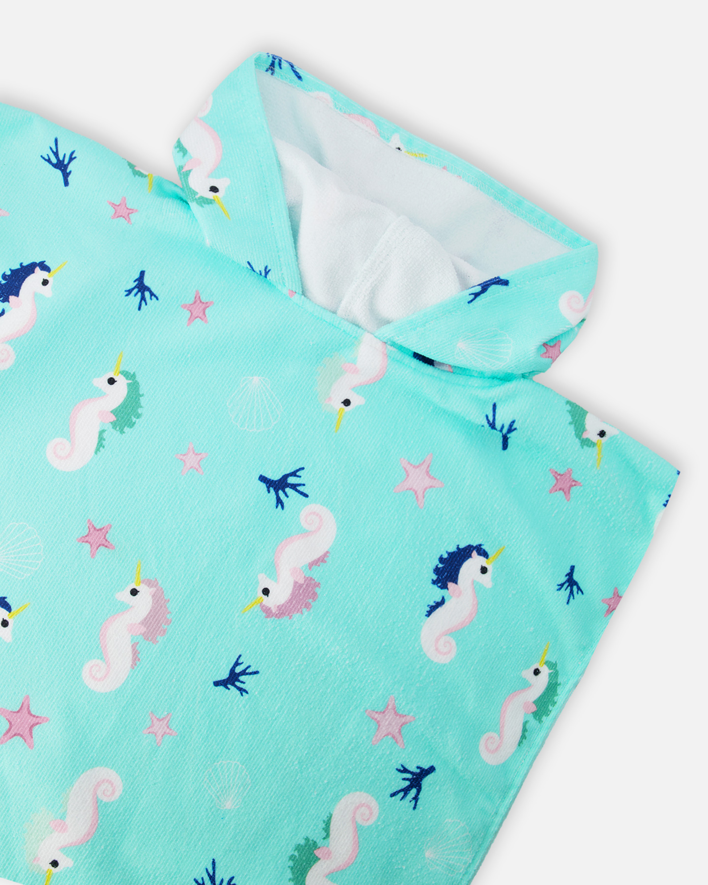 Serviette de plage avec capuchon hippocampes – Image 2