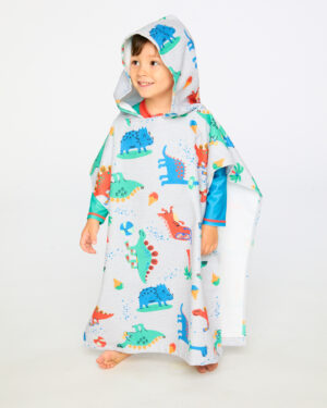 Serviette de plage avec capuchon dinosaure