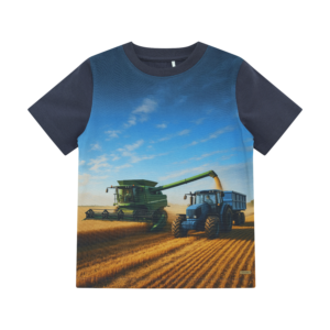 Minymo t-shirt tracteur et batteuse marine