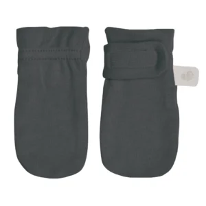 PERLIMPINPIN Mitaines anti-égratignures en bambou pour nouveau-né - charcoal