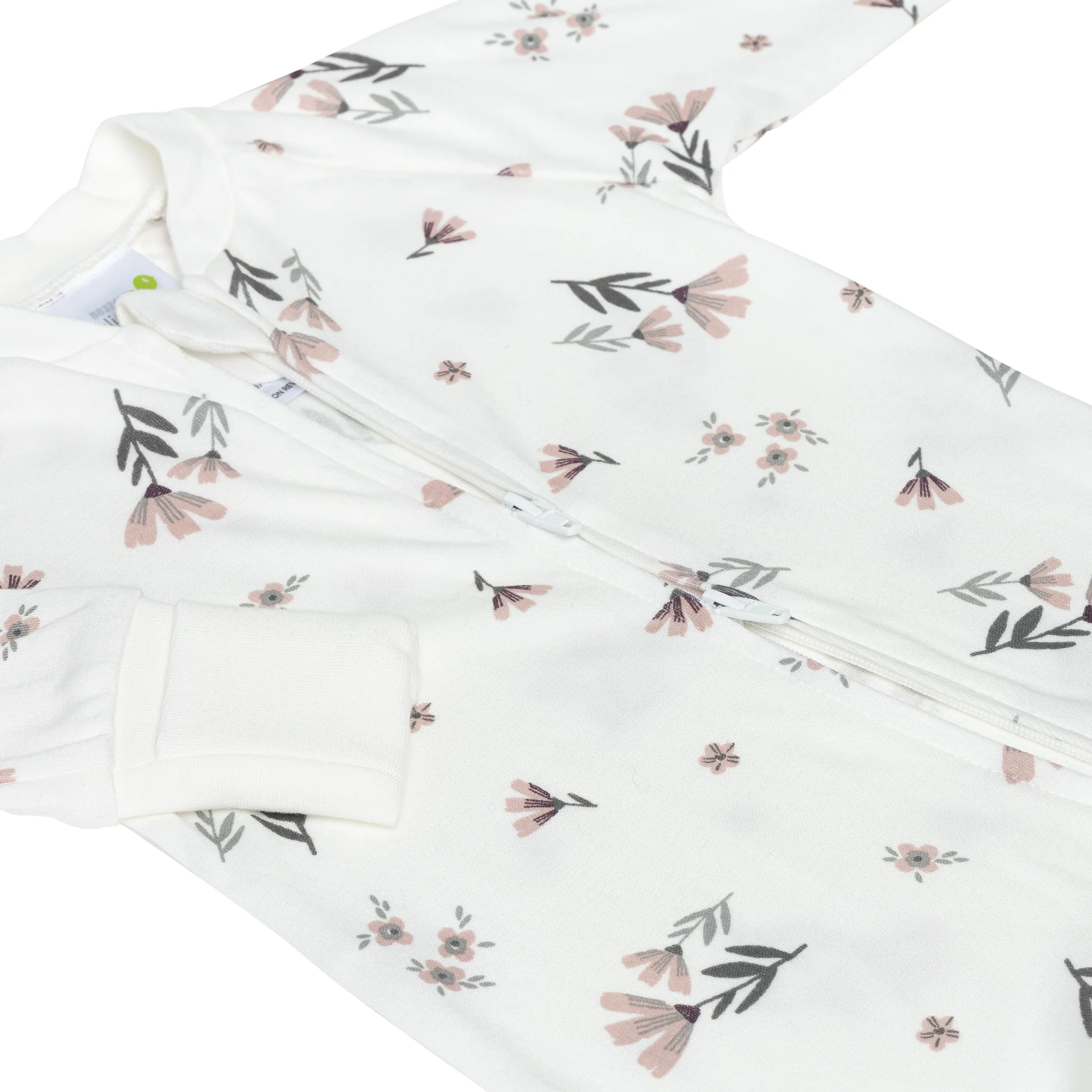 PERLIMPINPIN Pyjama pour bébé en bambou - Fleurs aquarelle – Image 7