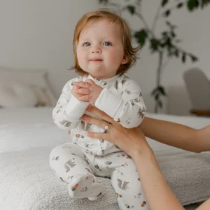 PERLIMPINPIN Pyjama pour bébé en bambou - Écureuil