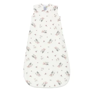 PERLIMPINPIN Sac de nuit matelassé en bambou - Fleurs aquarelles (2.5 togs)