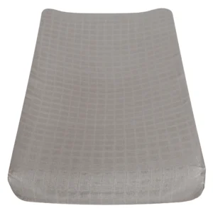 PERLIMPINPIN Housse en mousseline pour matelas à langer - Taupe