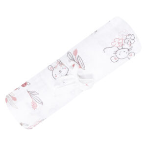 PERLIMPINPIN Couverture mousseline de coton - Lapins