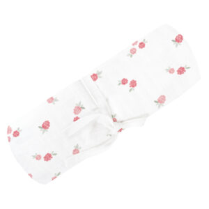 PERLIMPINPIN Couverture mousseline de coton - Framboises
