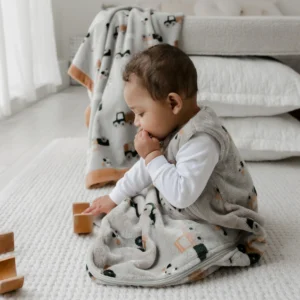 PERLIMPINPIN Sac de nuit en peluche - Tracteurs (1.5 Togs)