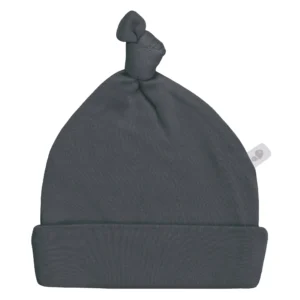 PERLIMPINPIN Bonnet pour nouveau-né en bambou 1-3 mois - Charcoal