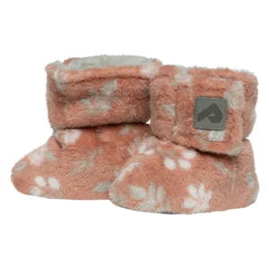 PERLIMPINPIN Pantoufles de coton doublées en polar - Floral