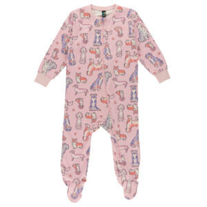 Pyjama une-pièce lilas Chat