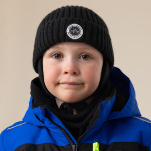 Tuque en tricot noir