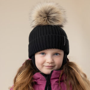 Tuque en tricot noir