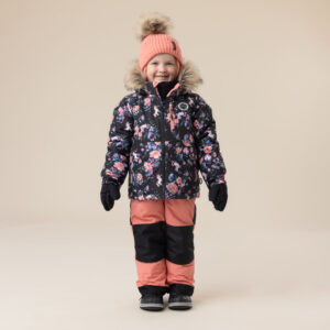 Habit de neige Noir et corail