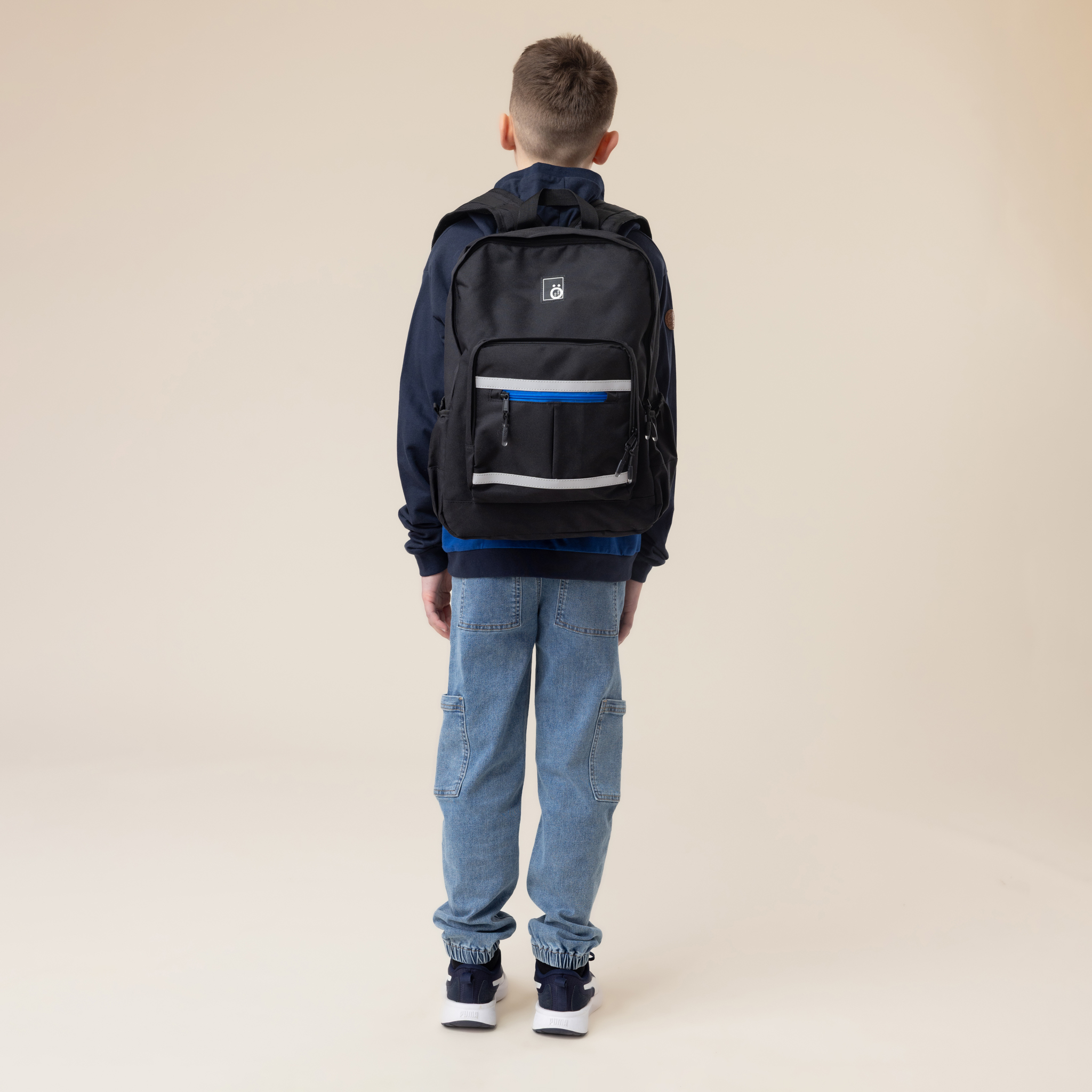 Sac à dos noir et bleu – Image 3