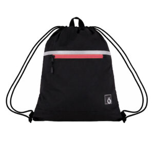 Sac de sport noir et corail