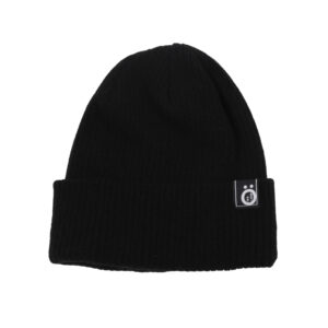 Tuque noir en tricot doublé